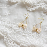 pearl ribbon *** ear accessory