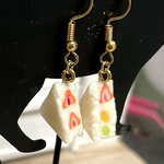 ミニチュア フルーツサンドのピアス