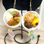 ミニチュア ランチ・オムナポリタンとカツカレー・ドリンク付　ピアス