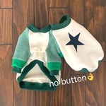 犬服 ♡ ラグランスウェットトレーナー  グリーン