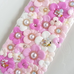 pinky0108様オーダー品iPhone6♡おとぎの国のピンクversionビジュー&スワロお花の iPhoneケース