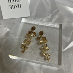 フラワー　ゴールドピアス　お花　フラワーピアス　お花ピアス　花　花ピアス　ゴールド　お呼ばれ　デート　カジュアル　高見え　フォーマル　結婚式　七五三　入学　卒業　成人式　ウェディング　ブライダル