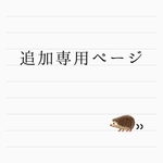 追加専用ページ