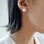 コットンパール  ひと粒    ピアス/イヤリング