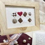 刺繍フレーム バレンタイン