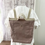 2way バッグ　リュック＆トート　帆布　ヴィンテージピンク