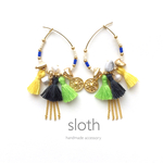 colorful tassel × gold