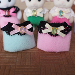 シルバニア赤ちゃん＊ロンパース 薄いピンク＆ペパーミントグリーン　2着セット(たっち赤ちゃん用)