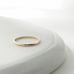 K18　極細ピンキーリング