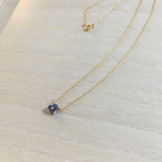 *14kgf* アイオライトのシンプルネックレス