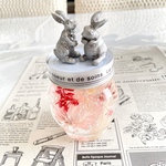 手作りキット＊インテリア＊ペーパーウェイト＊誕生日＊お喋りうさぎのハーバリウムボトル＊無料ラッピングあり＊お色変更希望可