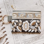インド刺繍のミニポーチ