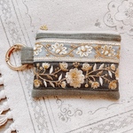 インド刺繍のミニポーチ