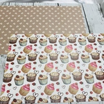 【D-59】デザインペーパー　Cupcake Valentine２
