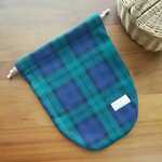 湯たんぽカバー☆ハンドメイド☆ブラックウォッチ柄　フリース♪