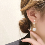 𓐍2way𓐍silver925芯𓐍パール×スター×ビジューの2wayピアス