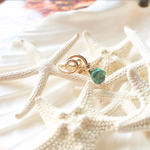 【約9〜11号】《all gold filled》turquoise × wave ring