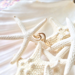 【約1〜3号】ピンキーやトゥーに《all gold filled》 gold wave ring