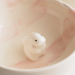真珠の沈んだ貝のおちょこ