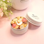 ミニチュア〇クッキー缶＜記念日＞白鳥アイシング♪クレイ
