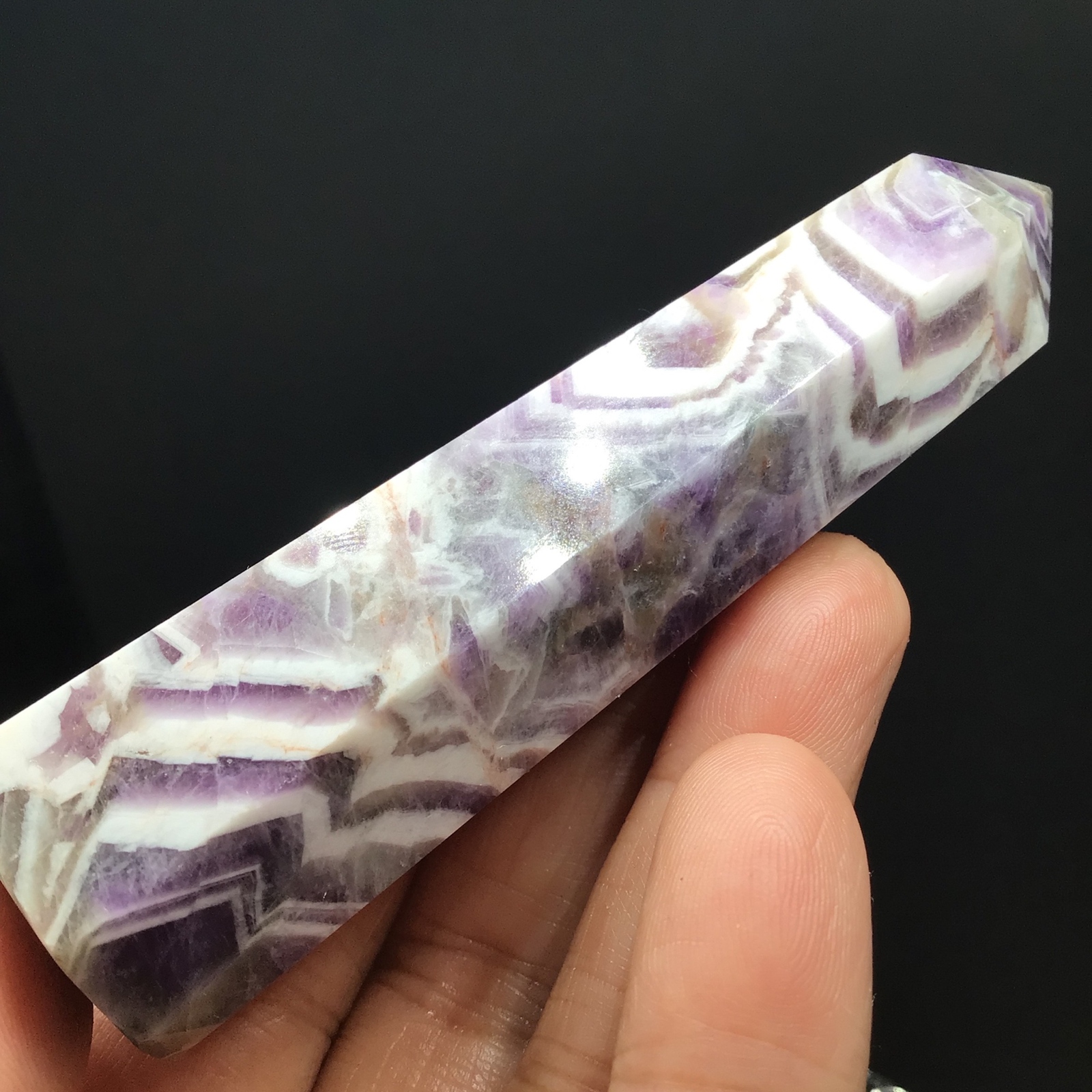夢幻紫水晶ポイント　癒し石‼️アメジスト　六角柱  ポイント 夢幻紫水晶ポイント 癒し石‼️アメジスト 六角柱 ポイント