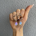 ウェーブリングシルバーピアス