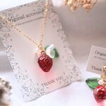 ガラスのいちご🍓ネックレス