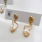 淡水パール ✳︎ ゴールドピアス