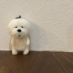 モフモフ犬キーホルダー