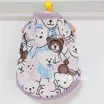 【標準SSサイズ】サイズが合えばぜひ！犬服 くすみカラーが可愛いぎゅうぎゅうベアータンク🧸 【送料無料】