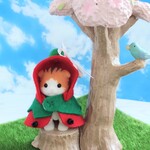 🍓春の新作🍓　シルバニアファミリー　いちごのポンチョ(赤)　シルバニア赤ちゃん