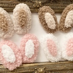 再入荷♡お選びください【2カラーセット♡ふわふわうさぎミミパーツ】♡小物やアクセサリー作りにも♡2カラーセット