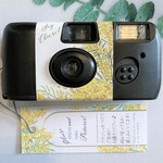 翌日発送【写ルンですカバー&タグ】ウェディング 結婚式 二次会 ナチュラル 写るんです ミモザ 