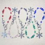 【night sale】💚雪の結晶バッグチャーム❄️