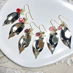 【night sale】❤️🍷🌹ゴールドリーフピアス