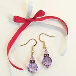 レア✳cuteなアレキサンドライトの香水瓶ピアス／ヴィンテージ SWAROVSKI