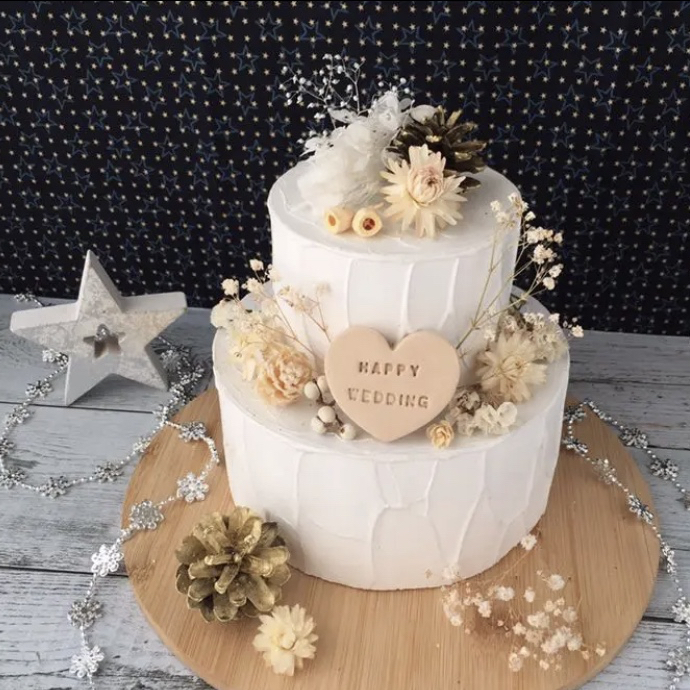 フェイクケーキ Sugar ハンドメイド キューブ ホワイト Fake Cube Cake - Sugar online shop