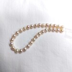あこや真珠　7.5mm　バロック　ピンク系　24.5cm連　※現品限り