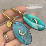 《order》moon key ring ✴︎ アルコールインクアートキーホルダー