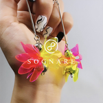 ・No.087 ネオンピアス(yellow&PINK)