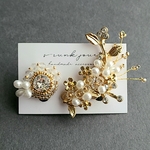 華やかイヤーカフ/イヤリング(ピアス)