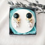 七宝焼 Spring party ピアス　～Green～
