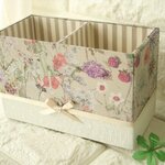 リバティ　メガネスタンド　ペン立て　 ツールスタンド　ワイルドフラワーズ