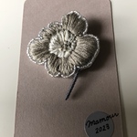 マリメッコ好きのビーズ刺繍ブローチ（送料無料）