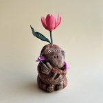レッドなお花のオラウータン