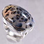 モンタナモスアゲートのリング