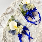 結婚式＊卒業＊入学式＊新作コサージュ＊カラーとグリーンのナチュラルコサージュ＊リボン変更可