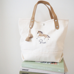馬刺繍🐴累計1000個販売！保育園バッグ　馬刺繍🐴オリジナル　マザーズバッグ　馬好き　乗馬　出産祝い