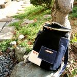 ”ojigi2nd”軽量がま口Rucksak【デニムパッチワーク】Mサイズ