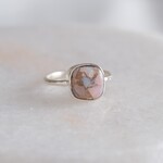 copper pink opal ring　コッパーピンクオパール シルバーリング　silver925 